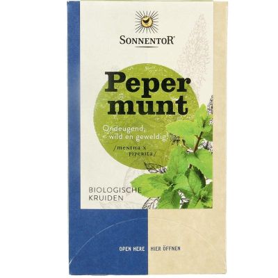 Sonnentor Pepermunt thee Sonnentor Pepermunt thee 18 zakjes - Thee
