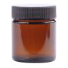 Afbeelding van Helios Holland Zalfpot/cremepot incl deksel amber bruin glas 30ml