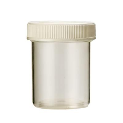 Tabletflacon 250 ml transperant met dop 24 stuks - 
