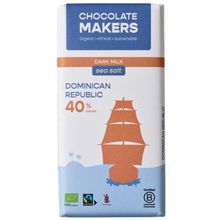 Foto van Chocolatemakers Tres hombres 40% met zeezout