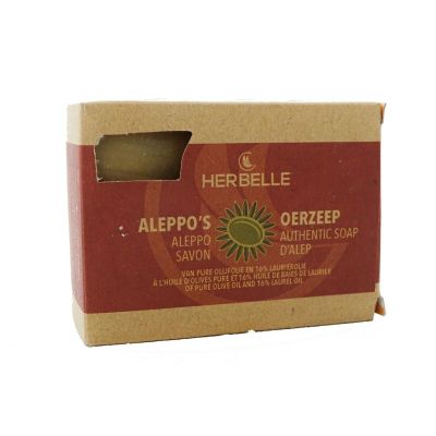 Herbelle Aleppo zeep olijf + 16% laurier 180 gram - Zeep