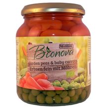 Foto van Bionova Doperwten met wortel