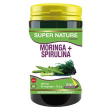 Foto van SNP Moringa & spirulina 500 mg puur