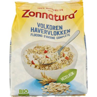 Zonnatura Volkoren havervlokken bio 500 gram - Ontbijtgranen