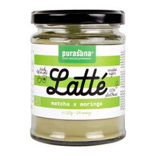Foto van Purasana Matcha moringa latte bio