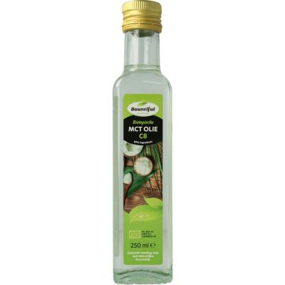 Bountiful Mct olie coconut pure - 99% caprylic bio 250 Milliliter - Overig reform/levensmiddelen