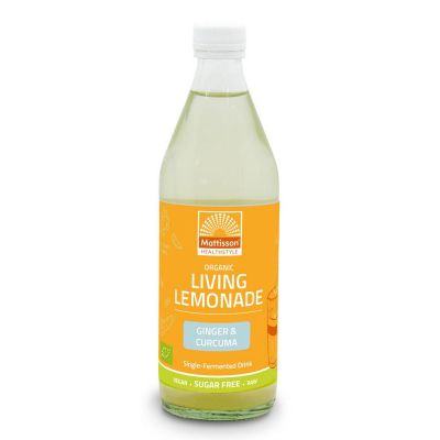 Mattisson Living lemonade ginger & curcuma 500 ml - Dranken