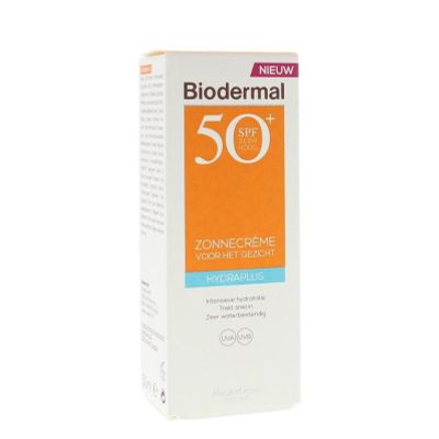 Biodermal Zonnecreme gezicht hydraplus SPF50 50 ml - Zonnebrand