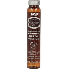 Foto van Hask Keratin protein smoothing shine haarolie