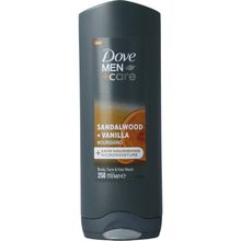 Foto van Dove Showergel men sandalwood & vanilla