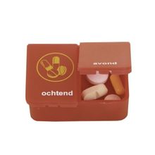 Foto van Able 2 Pillendoos 1 dag 2 vaks rood NL