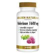 Foto van Golden Naturals Valeriaan 1600mg