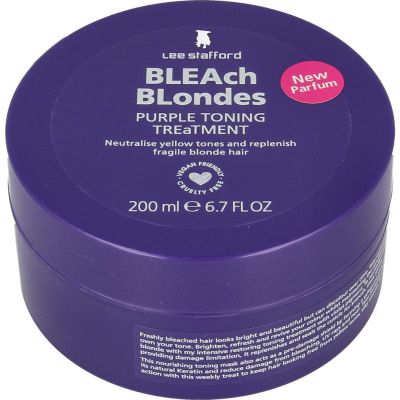 Lee Stafford Bleach blondes purple toning mask 200 Milliliter - Haarmasker