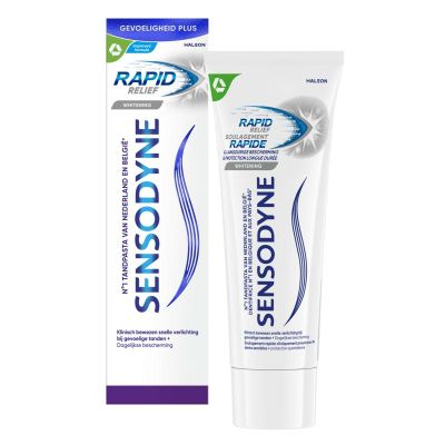 Sensodyne Tandpasta rapid relief whitening Sensodyne Tandpasta rapid relief whitening 75 milliliter - Tandpasta