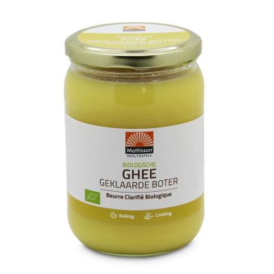 Mattisson Ghee bio 500 gram - Overig reform/levensmiddelen
