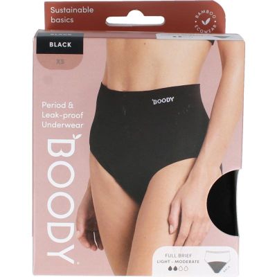 Boody Menstruatie ondergoed zwart licht/normaal maat XS 1 stuks - Overige hygiene