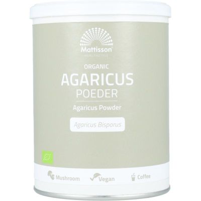 Mattisson Agaricus poeder bio 200 gram - Overige vitaminen/mineralen