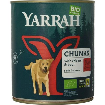 Yarrah Hond brok rund in saus Foto van Yarrah Hond brok rund in saus