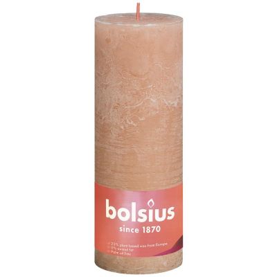 Bolsius Rustiek stompkaars shine 190/68 misty pink 1 stuks - Overig huishoudelijk