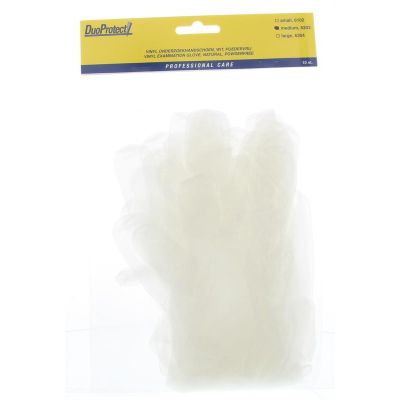 Duoprotect Handschoen vinyl poedervrij medium 10 stuks - Handschoenen