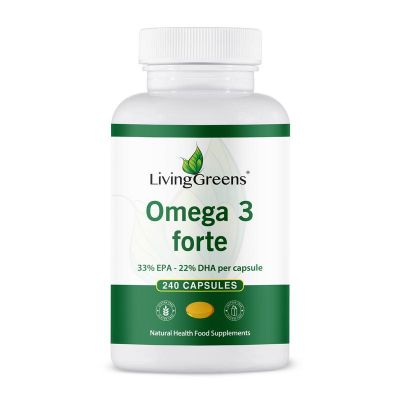 Livinggreens Omega 3 visolie forte 240 capsules - Vetzuren