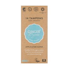 Foto van Ginger Organic Tampon super met applicator