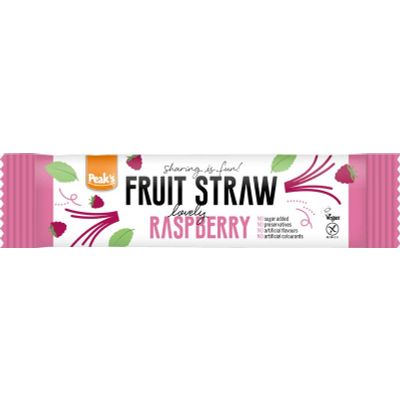 Peak`s Fruitsnoep straw framboos