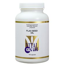 Foto van Vital Cell Life Flax seed oil 1000 mg