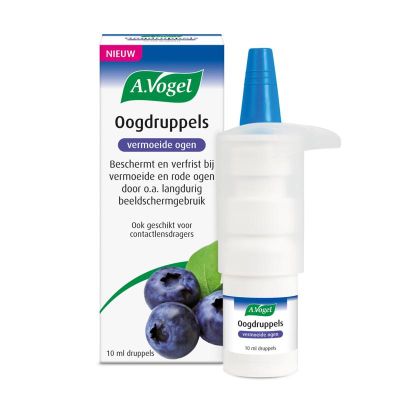 Foto van A Vogel Oogdruppels vermoeide ogen