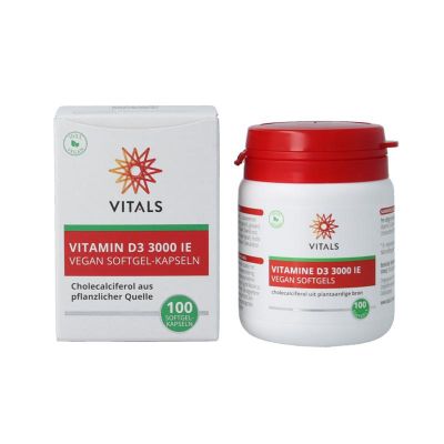 Foto van Vitals vitamine d3 3000 ie