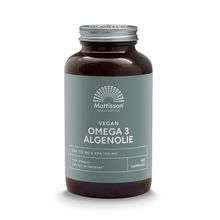 Mattisson Omega 3 algenolie DHA 375 mg / EPA 125 mg vegan Foto van Mattisson Omega 3 algenolie DHA 375 mg / EPA 125 mg vegan