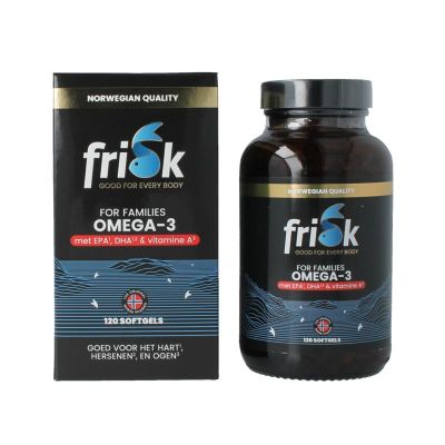 Frisk Omega 3 for families Frisk Omega 3 for families 120 softgels - Vetzuren