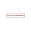 Afbeelding van Strooketiket uiterlijk gewijzigd 44 x 11 mm
