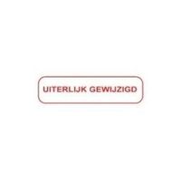 Strooketiket uiterlijk gewijzigd 44 x 11 mm