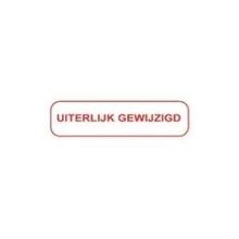Foto van Strooketiket uiterlijk gewijzigd 44 x 11 mm