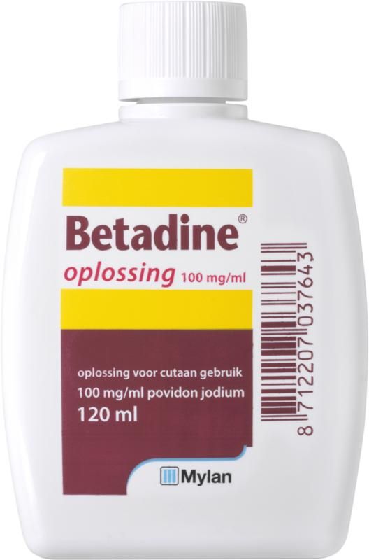 Versnel dagboek kijk in Betadine Jodium oplossing 100 mg/ml - 120 ml - Medimart.be - (3334213)