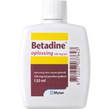 Foto van Betadine Jodium oplossing 100 mg/ml