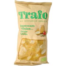 Foto van Trafo Chips sour cream & onion bio