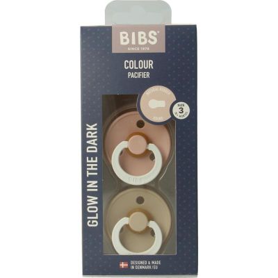 Bibs Fopspeen blush vanilla night Maat 3