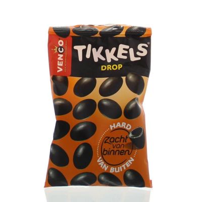 Tikkels drop 45 gram - Snoep en chocola
