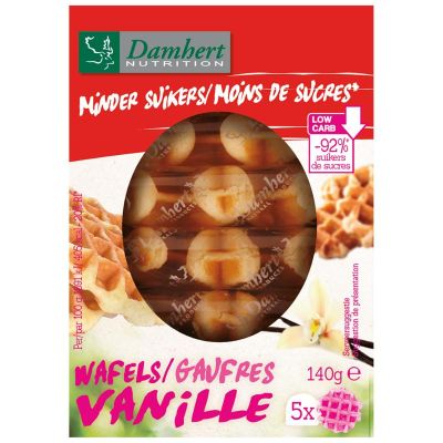 Damhert Wafel vanille minder suiker