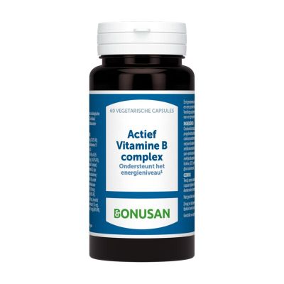 Bonusan Actief vitamine B complex 60ca - Vitamine enkel