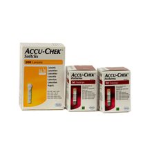 Foto van Accu Chek Performa 100 teststrips + 200 softclix