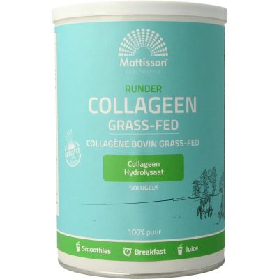 Mattisson Solugel runder collageen grass-fed/gras gevoerd 300 gram - Overige wondverzorging
