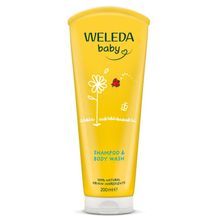 Foto van Weleda Calendula baby haar en body shampoo