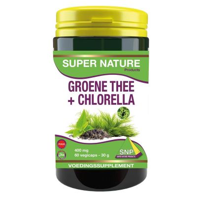 SNP Groene thee chlorella 400 mg puur