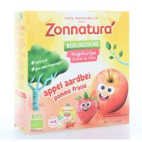 Zonnatura Knijpfruit appel/aardbei kikker 85 gram