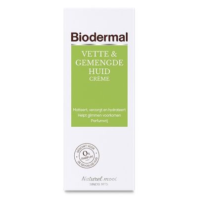 Biodermal Vet & gemengde huid creme 50 Milliliter - Dag en Nachtcreme