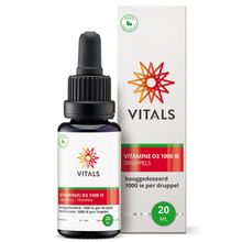 Foto van Vitals Vitamine D3 druppels 1000IE