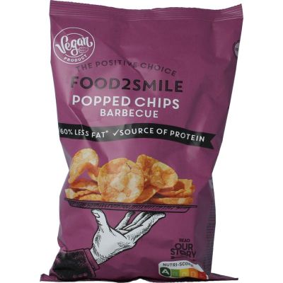Food2Smile Popped chips barbecue 90 gram - Zoutjes/chips